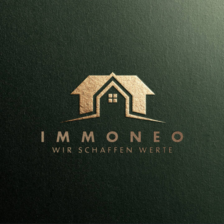 immoneo wir schaffen werte logodesign